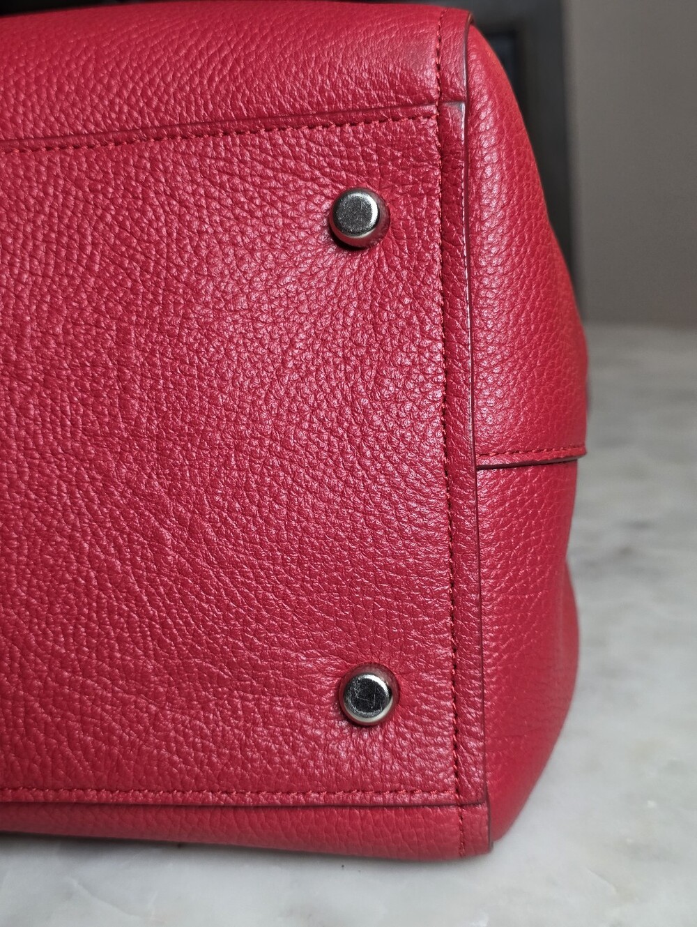 Authentic Coach Red Swagger Caryall With Dustbag & Cards - Picture 7 of 16